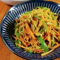低カロ探検隊's cooksnap of when they made カレー味のにんじんピーマンしりしり.