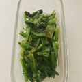 yokoyoko76's cooksnap of when they made 1番簡単☆レンジで小松菜の胡麻和え.