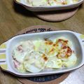 和☆2049's cooksnap of when they made ☆じゃがいもベーコンチーズの重ね焼き☆.