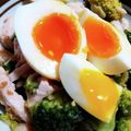 んーまっ's cooksnap of when they made ブロッコリーササミ半卵ごまダレダイエット.