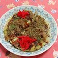 赤い電話's cooksnap of when they made もやしとキャベツのお好み焼き.