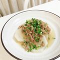 haruka_25's cooksnap of when they made ＊肉味噌で＊大根のそぼろ煮＊.