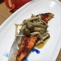 Sac’HiNa's cooksnap of when they made 居酒屋風☆鮭のムニエル〜野菜キノコ餡で.