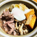 ✿ykyk✿'s cooksnap of when they made 牛肉と絹揚げのすき焼き風煮♪少しの牛肉で.