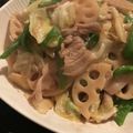 クック☆やーっ！'s cooksnap of when they made 豚肉とレンコン・ピーマンのオイスター炒め.