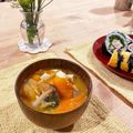 ⁂山暮らしわんこ⁂'s cooksnap of when they made もはや立派なおかず✨カボチャが甘い豚汁.