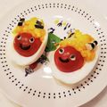 ゆいmaru3's cooksnap of when they made ★節分★ゆで卵赤鬼★.