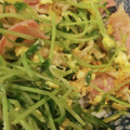 あゆたっくん's cooksnap of when they made 簡単あと1品☆豆苗とベーコンの卵とじ.