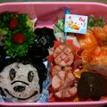 うーたん1014's cooksnap of when they made キャラ弁　☆　ミッキー　ミニー.