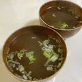 papikun's cooksnap of when they made ネギが余ったら☆マグカップdeお吸い物.