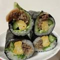 たなみお's cooksnap of when they made 甘辛牛肉の恵方巻き♪.
