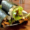ばたみそーぱん☆'s cooksnap of when they made 牛肉とレタスの巻き寿司★節分の恵方巻にも.