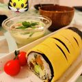 ainuinu's cooksnap of when they made 鬼のパンツ柄！いわしの蒲焼恵方巻き.