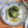 mmameco's cooksnap of when they made きゅうりと塩昆布の冷奴.