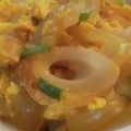 あゆたっくん's cooksnap of when they made とろとろ♪竹輪と玉ねぎの卵丼.