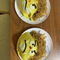 わ☆はは☆'s cooksnap of when they made 節分やキャラ弁にも♪黄色鬼さん焼きそば♪.