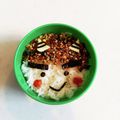 pnyo's cooksnap of when they made 節分に！鬼の簡単キャラ弁.