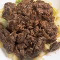 ナッツリ's cooksnap of when they made 牛の切り落とし肉でステーキを☆.
