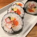 クック5E2Q86☆'s cooksnap of when they made 恵方巻き(ケチケチ海鮮風太巻き).