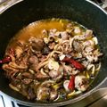 クックAQQTU3☆'s cooksnap of when they made 土鍋で簡単！鶏レバー＆ハートのアヒージョ.