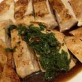 ねみねみ's cooksnap of when they made むね肉ステーキ！大葉ソースをかけて♪.