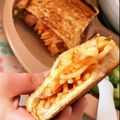 suzutan✲'s cooksnap of when they made ナポリタンホットサンド.