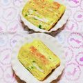 カレンガール's cooksnap of when they made ハムと貝割れ大根の卵焼き(๑ºัºั๑).
