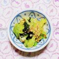 カレンガール's cooksnap of when they made 簡単やみつきレタスとわかめのピリ辛サラダ.