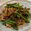 ☆すぬぴっぴ☆'s cooksnap of when they made 豚バラといんげんの味噌ごま炒め.