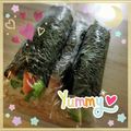 海理ママ's cooksnap of when they made ラップで簡単♪巻き寿司.