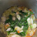 パンコパンダ's cooksnap of when they made 鶏団子とネギとほうれん草春雨スープ.