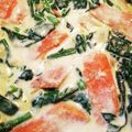 ゆちこた♡'s cooksnap of when they made サーモンとほうれん草のクリーム煮.