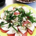 クックE662AA☆'s cooksnap of when they made トマトとモッツァレラチーズ、大葉のサラダ.