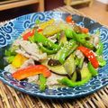 料理男子部🍻's cooksnap of when they made 超簡単♡豚バラとナス、パプリカの味噌炒め.