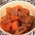 tikariri's cooksnap of when they made 大根とにんじんとごぼう天の煮物.