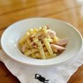 マルんちの丸顔's cooksnap of when they made カルボナーラ風マカロニサラダ.