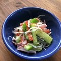 栗丸うさぎ's cooksnap of when they made おつまみ★カニカマきゅうり和え.