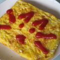 robicat's cooksnap of when they made 思い出朝食父の玉子焼きオムレツトースト③.