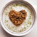 ありみりん♡'s cooksnap of when they made 納豆青のりがゆ【離乳食】.