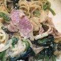 hykjdesign's cooksnap of when they made みそ汁でリメイク！みそクリームパスタ.