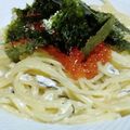 cyobindish's cooksnap of when they made ぷちぷち食感！いくらのクリームパスタ.