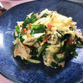 フジぽん's cooksnap of when they made ニラと肉そぼろのふわふわ玉子炒め.