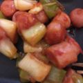 クックHB0OYQ☆'s cooksnap of when they made ネギとソーセージのちょい辛コロコロ炒め♡.