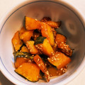 mizuponksk's cooksnap of when they made 素揚げかぼちゃの胡麻和え.
