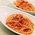 ともみん❤'s cooksnap of when they made トマトとツナのアンチョビ入りパスタ.