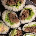 千輔のチナコ's cooksnap of when they made 味噌ダレ焼き肉の簡単恵方巻き♪.
