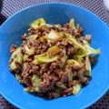 ふらふらおやじ's cooksnap of when they made 挽肉とナスとキャベツの味噌炒め.