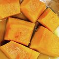 （・×・）♪'s cooksnap of when they made 離乳食 後期～ 簡単カボチャの煮物.