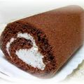 minfannote's cooksnap of when they made とろけるスフレショコラロールケーキ.