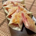 のりぞう22's cooksnap of when they made 簡単時短deあと一品！ハムチーズ餃子.